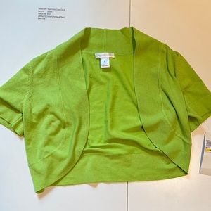 London Times Lime Green Cardigan NWT*